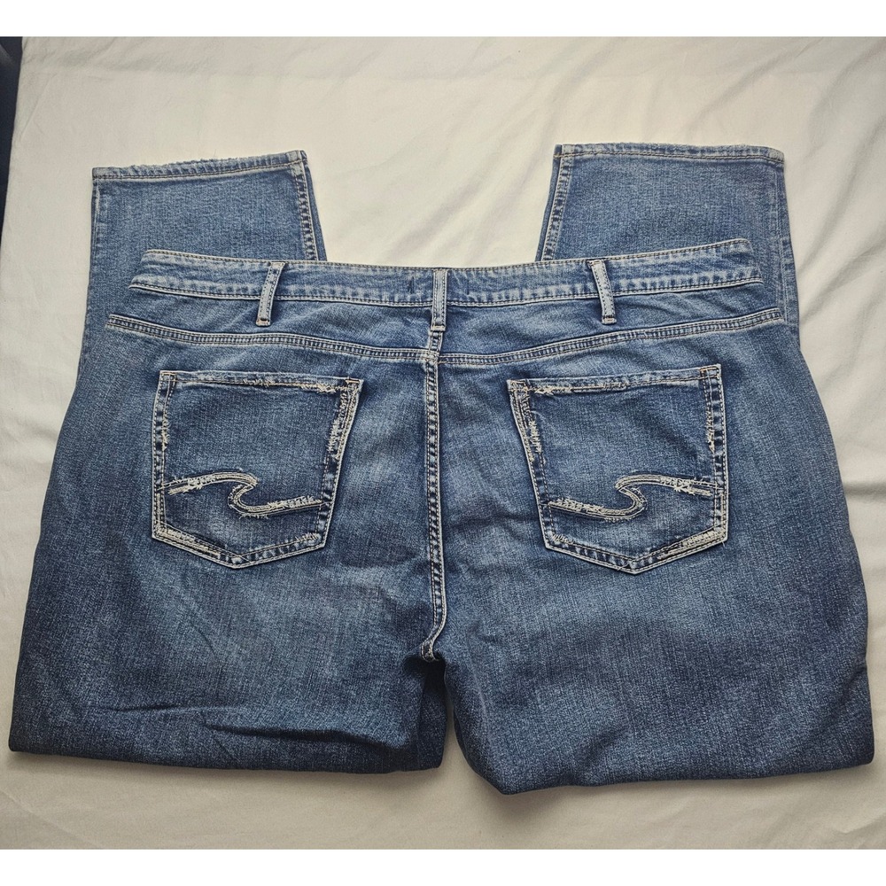 Silver Jeans Suki Boyfriend Size 20 Distressed Mid Rise Straight Stretch 1450